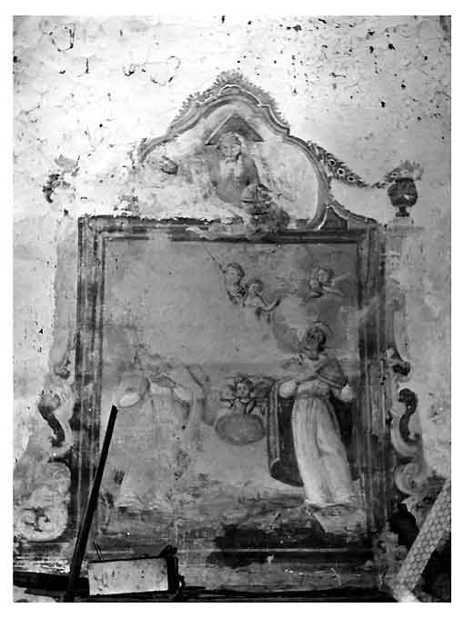 Madonna del Rosario, Madonna con Bambino e santi (dipinto) - ambito pugliese (sec. XVIII)