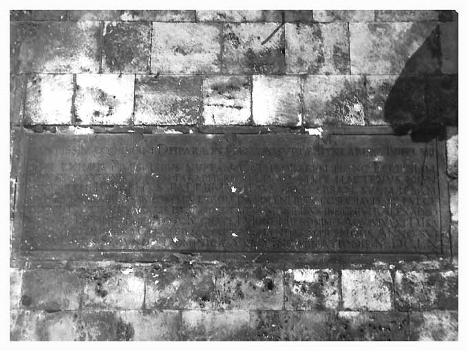 lapide - ambito Italia meridionale (sec. XVII)