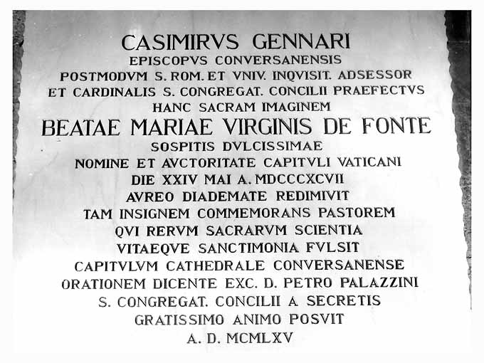 lapide - ambito Italia meridionale (sec. XX)