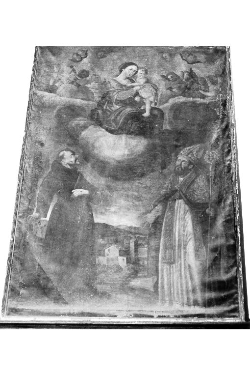Madonna in gloria e santi (dipinto) - ambito pugliese (sec. XVII)