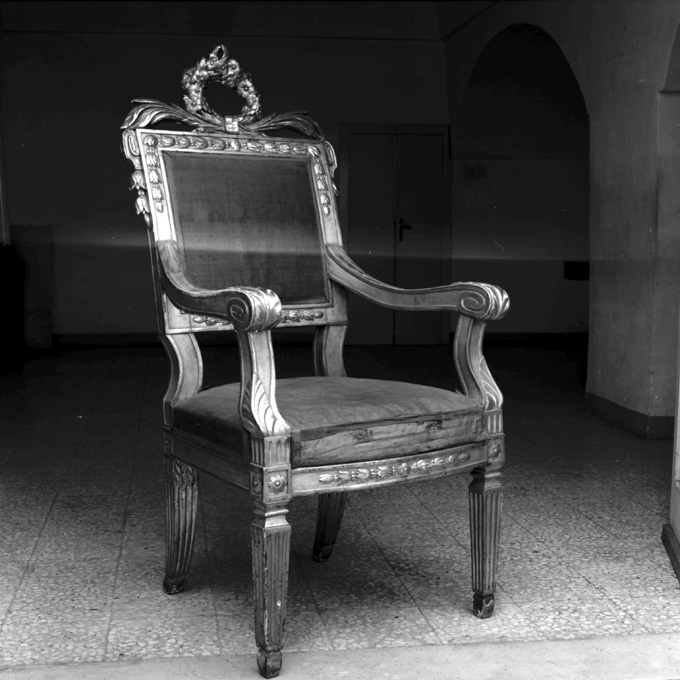 poltrona - produzione italiana (secc. XVIII/ XIX)