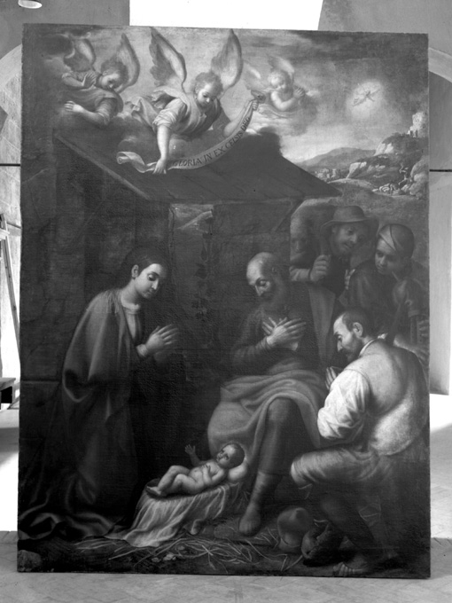 Adorazione dei Pastori (dipinto) di fra' Giacomo da San Vito (attribuito) (sec. XVII)
