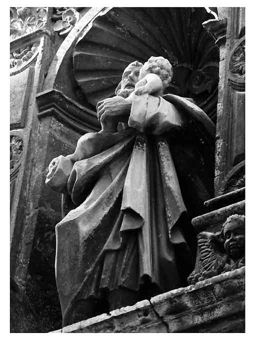 San Giuseppe e Gesù Bambino (statua) - ambito Italia meridionale (fine/inizio secc. XVII/ XVIII)