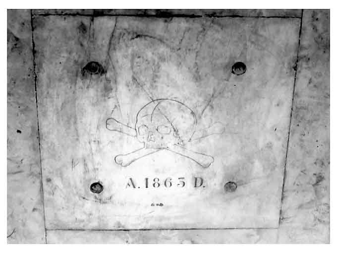 lastra tombale - ambito pugliese (sec. XIX)