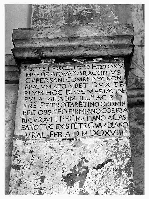 lapide - ambito Italia meridionale (sec. XVI)