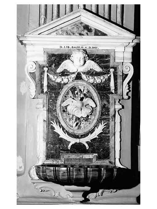 acquasantiera da parete - ambito Italia meridionale (sec. XIX)