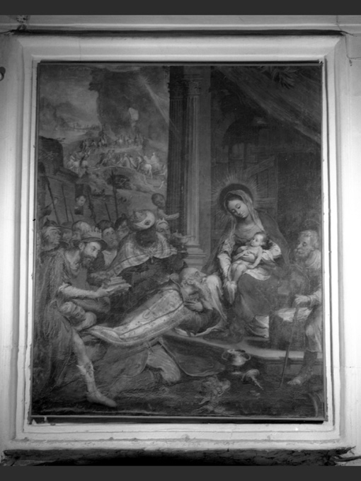 adorazione dei Re Magi (dipinto) di Hovic Gaspar (sec. XVII)