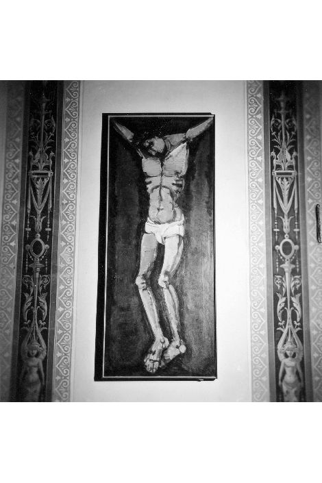 Cristo crocifisso (dipinto) di Cantatore Domenico (sec. XX)