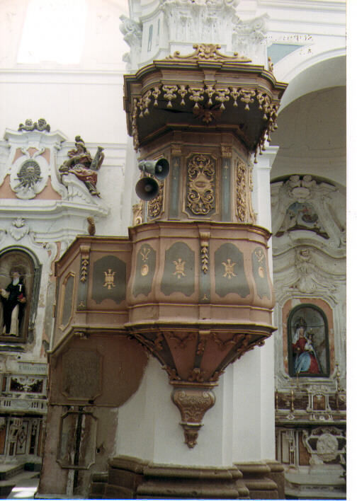 pulpito - manifattura Italia meridionale (seconda metà sec. XVIII)