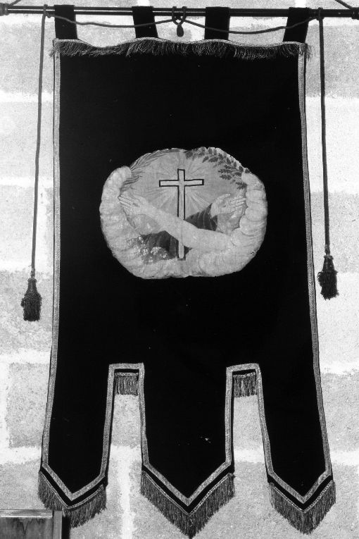 Emblema del Terzo Ordine Francescano Secolare (stendardo processionale) - ambito Italia meridionale (inizio sec. XX)