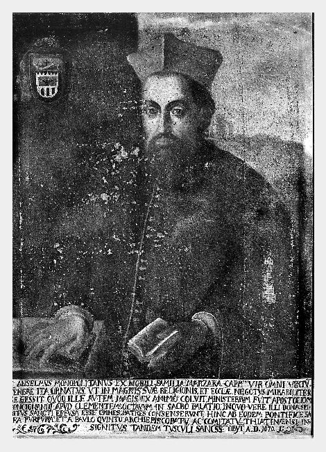 Ritratto del vescovo Anselmo Marzara (dipinto, opera isolata) - ambito pugliese (seconda metà sec. XVII)