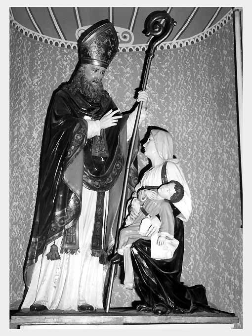 Miracolo di san Biagio, San Biagio (gruppo scultoreo) - ambito pugliese (sec. XX)