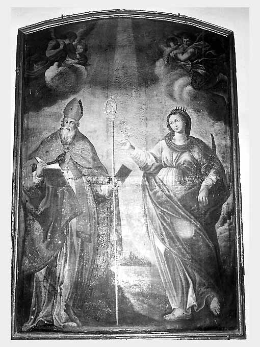 Santa Lucia e San Biagio (dipinto, opera isolata) - ambito pugliese (prima metà sec. XVIII)