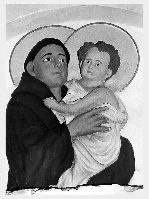 Sant'Antonio da Padova con il bambino (rilievo) - ambito Italia meridionale (seconda metà sec. XVIII)