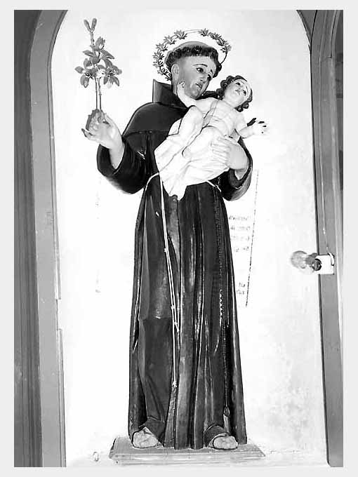 Sant'Antonio da Padova con il bambino (statua) - ambito Italia meridionale (seconda metà sec. XVII)