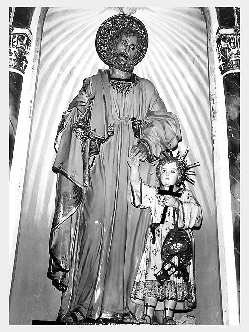 San Giuseppe e Gesù Bambino (statua) - ambito Italia meridionale (seconda metà sec. XIX)