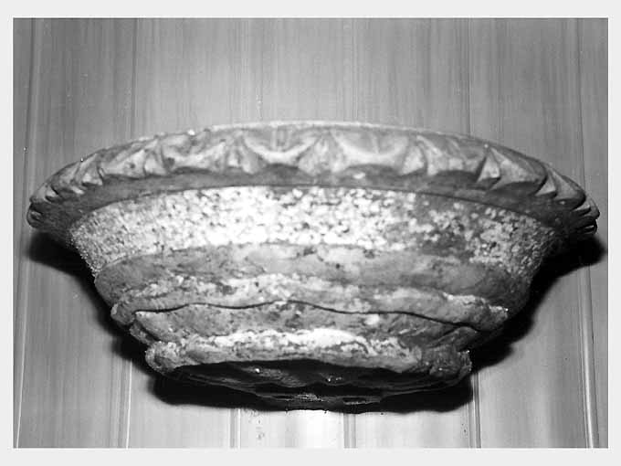 acquasantiera - ambito Italia meridionale (seconda metà sec. XVII)