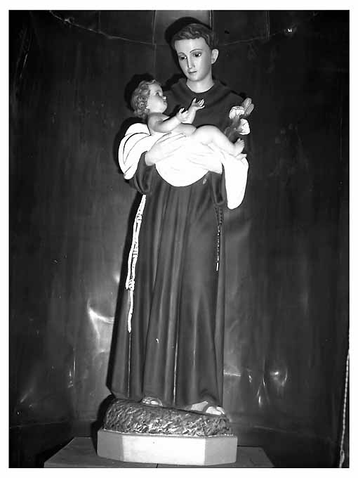 Sant'Antonio da Padova con il Bambino (statua, opera isolata) - ambito pugliese (sec. XX)