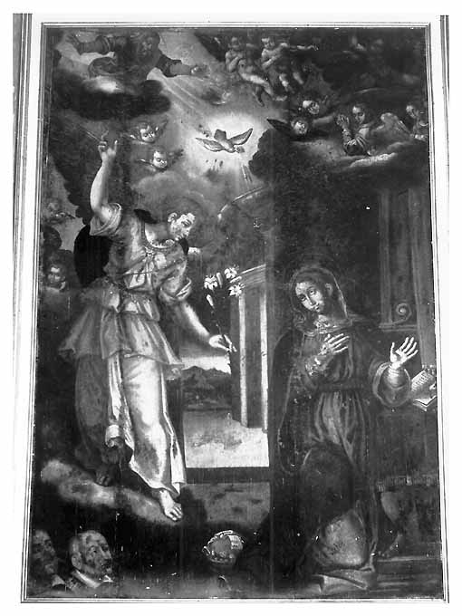 Annunciazione (dipinto, opera isolata) - ambito Italia meridionale (fine sec. XVI)