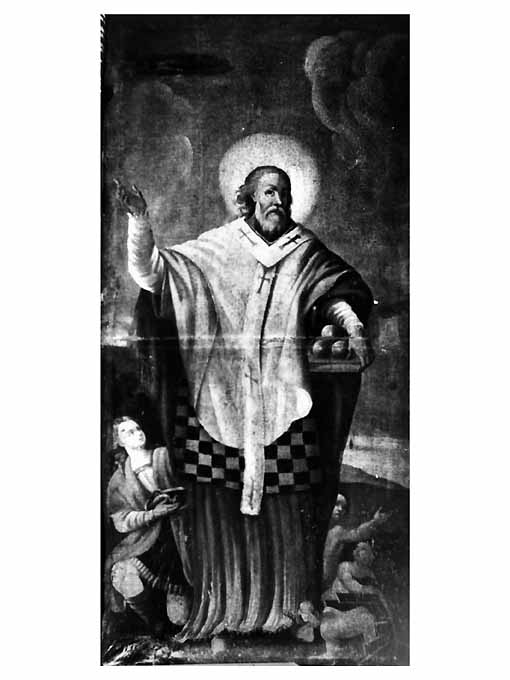 San Nicola di Bari (dipinto, opera isolata) - ambito pugliese (sec. XVIII)