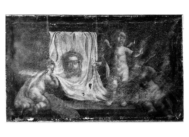 angeli con la Sacra Sindone (dipinto, opera isolata) - ambito pugliese (fine sec. XVIII)
