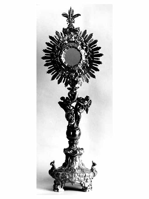 ostensorio - a raggiera, opera isolata - manifattura napoletana (sec. XVIII)