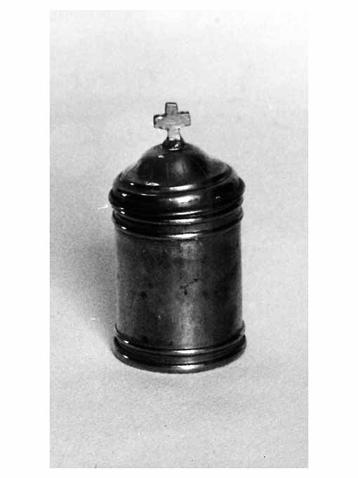 vasetti per oli santi, opera isolata - manifattura napoletana (seconda metà sec. XIX)