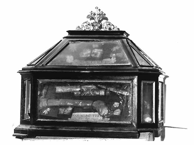 reliquiario architettonico, coppia - manifattura napoletana (sec. XVII)