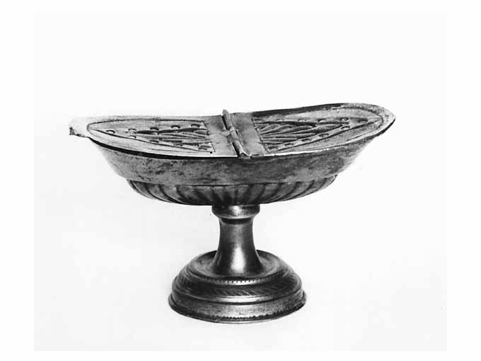 navicella portaincenso - a doppia valva, opera isolata - manifattura napoletana (prima metà sec. XIX)