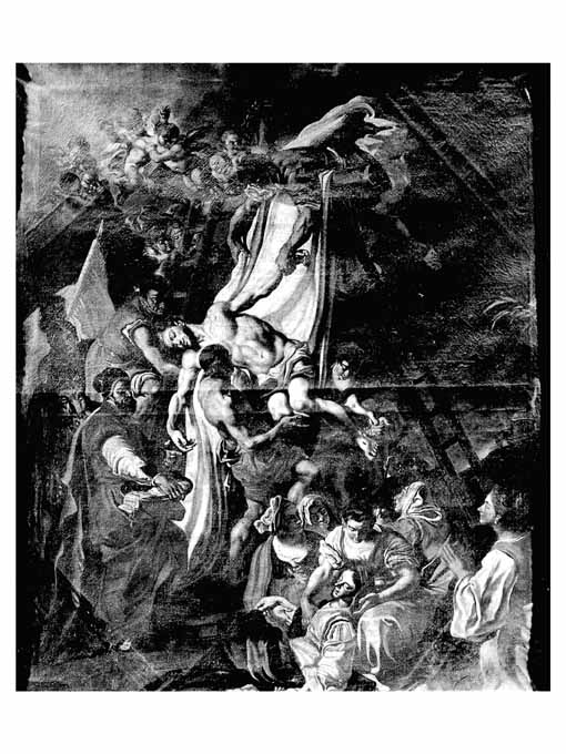 deposizione di Cristo con Giuseppe d'Arimatea (dipinto, opera isolata) - ambito napoletano (metà sec. XVIII)