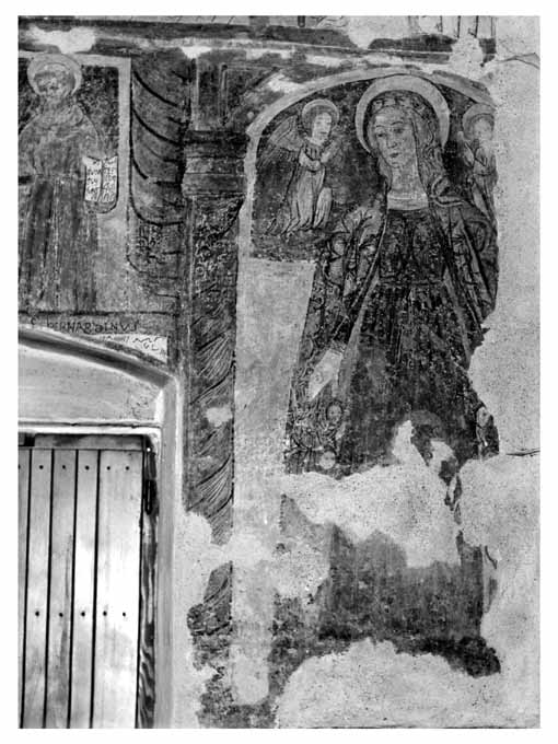 Santa Caterina da Siena tra angeli e devoti (dipinto, elemento d'insieme) - ambito pugliese (sec. XVI)