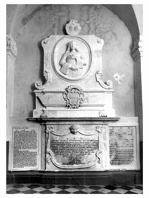 ritratto in clipeo di Giuseppe Perez Navarrete (monumento funebre) - ambito pugliese (sec. XVIII)