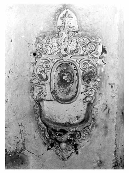 acquasantiera di Orlando Geremia (sec. XIX)