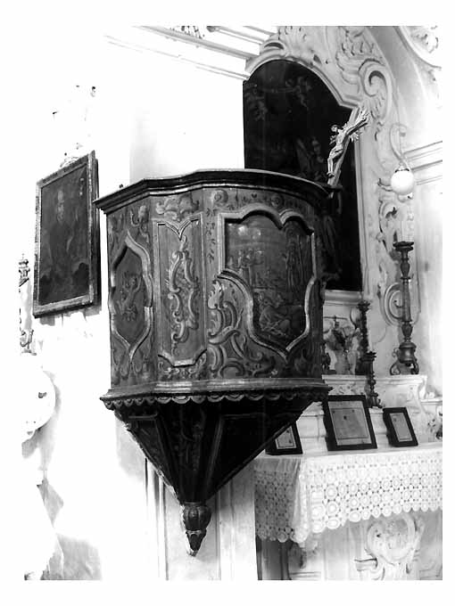 Cristo benedicente tra gli apostoli (pulpito) - ambito napoletano (prima metà sec. XVIII)