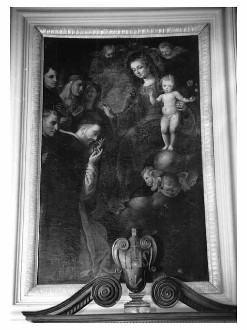 Madonna del Rosario e santi (dipinto) - ambito napoletano (prima metà sec. XVII)