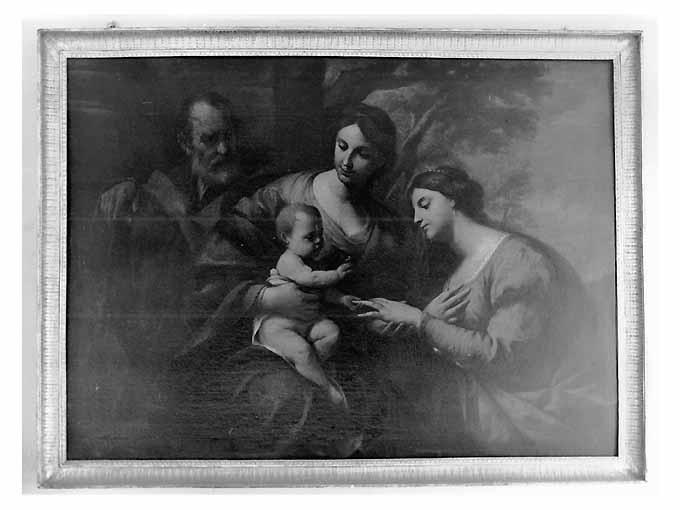 Sposalizio di santa Caterina (dipinto) di Vaccaro Andrea (sec. XVII)