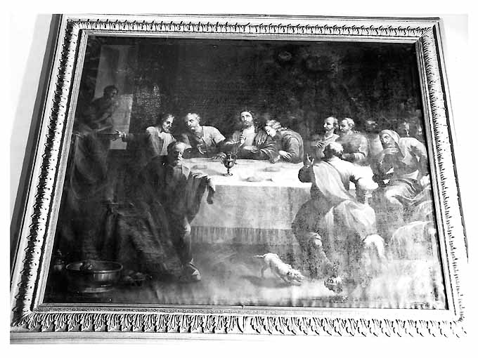 ultima cena (dipinto) - ambito pugliese (prima metà sec. XVIII)