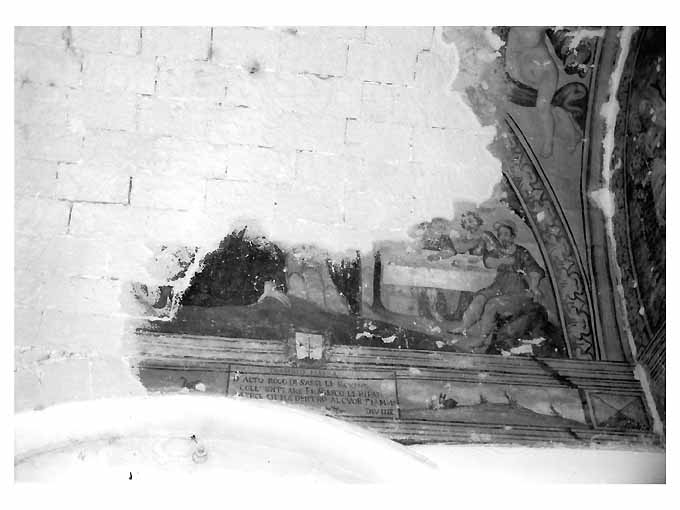 San Francesco da Paola compie il miracolo della fornace (dipinto) di Bernardino Greco Copertinese (sec. XVIII)