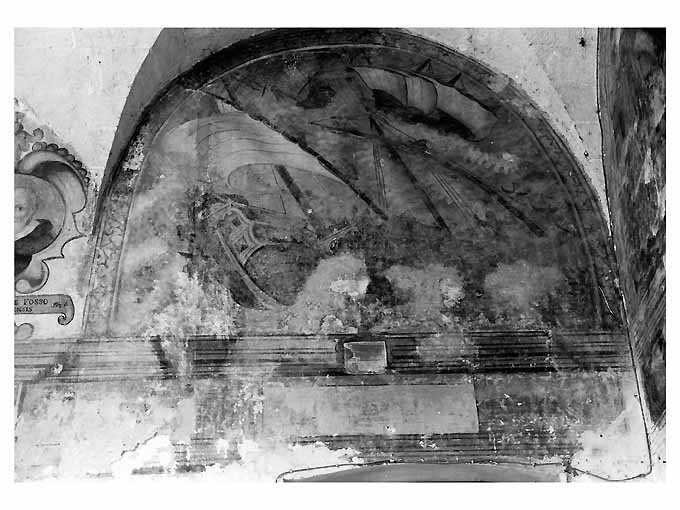 Il viaggio per mare di san Francesco di Paola (dipinto) di Bernardino Greco Copertinese (secc. XVII/ XVIII, sec. XVIII)