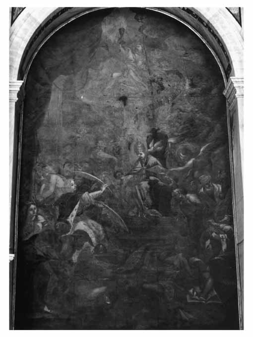 San Gregorio Magno in gloria (?) (dipinto) di Filotico Vincenzo (sec. XVIII)