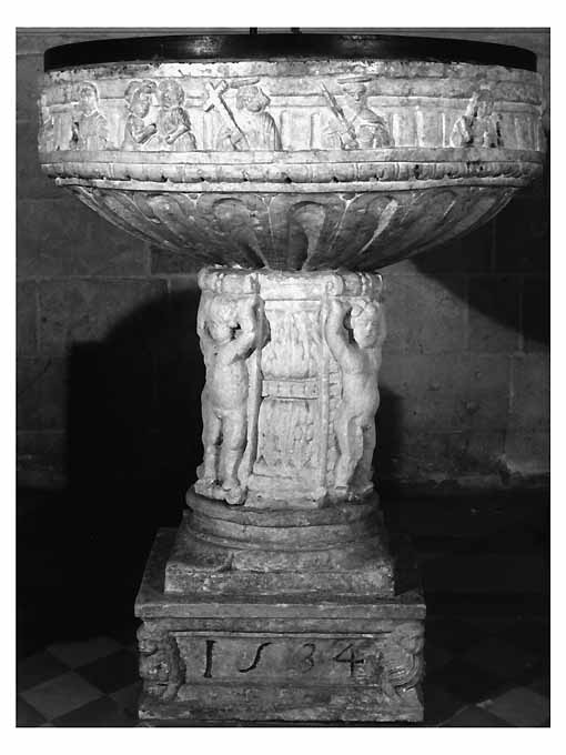 fonte battesimale - ambito Italia meridionale (sec. XVI)