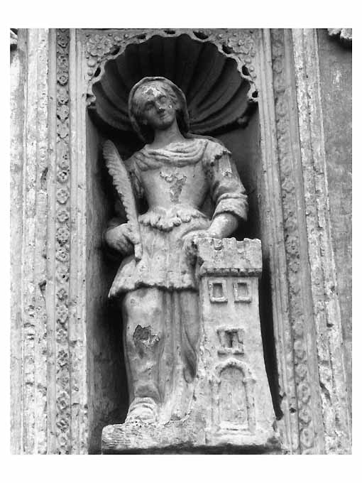 Santa Barbara (?) (statua) - ambito pugliese (metà sec. XVIII)