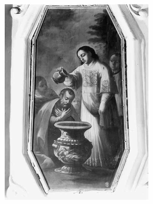 San Lorenzo battezzante (dipinto) - ambito pugliese (seconda metà sec. XVIII)