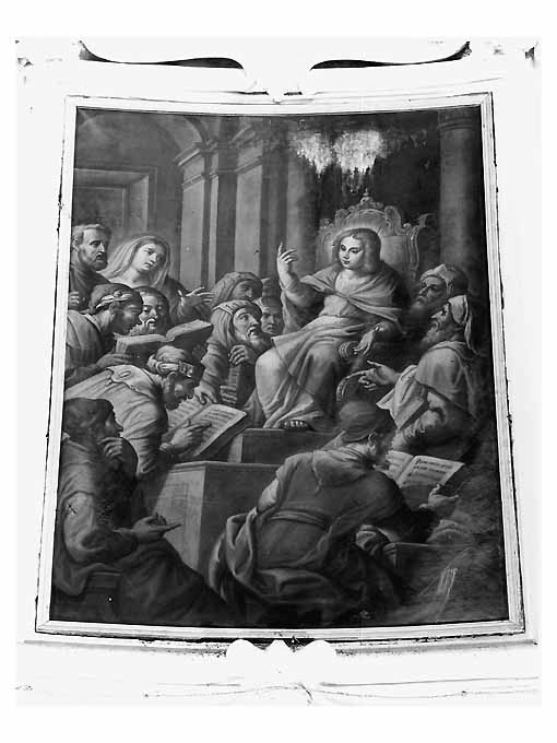 disputa di Gesù con i dottori nel tempio (dipinto) di Bianchi Diego Oronzo (sec. XVIII)