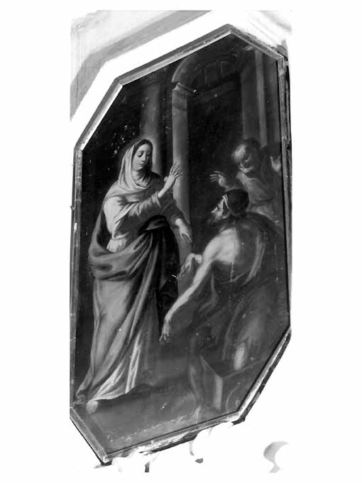 Santa (?) guarisce uno storpio (dipinto) - ambito pugliese (seconda metà sec. XVIII)