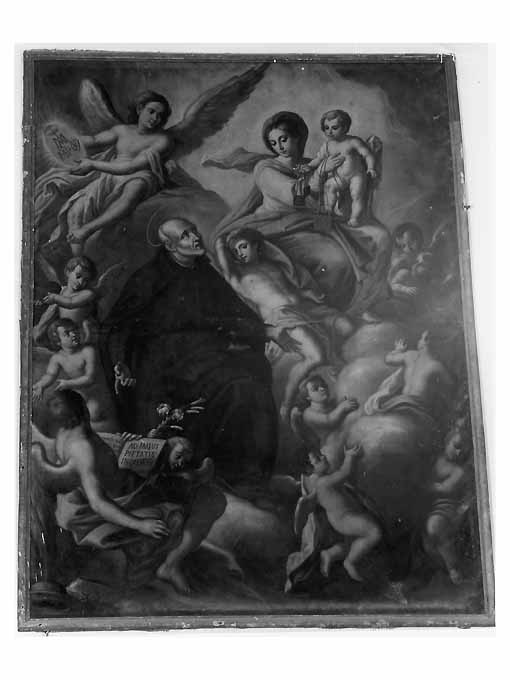 Apparizione della Vergine a san Giuseppe Calasanzio (dipinto) di Bianchi Diego Oronzo (sec. XVIII)