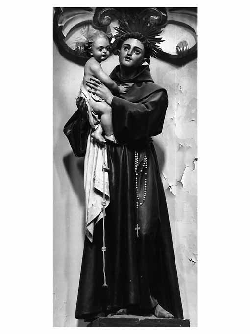 Sant'Antonio da Padova con il Bambino (statua) - ambito salentino (fine/inizio secc. XVIII/ XIX)
