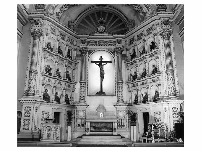 altare maggiore - ambito francescano (sec. XVII)