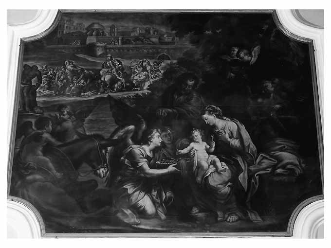 Fuga in Egitto (dipinto) di Bianchi Pasquale (ultimo quarto sec. XVIII)