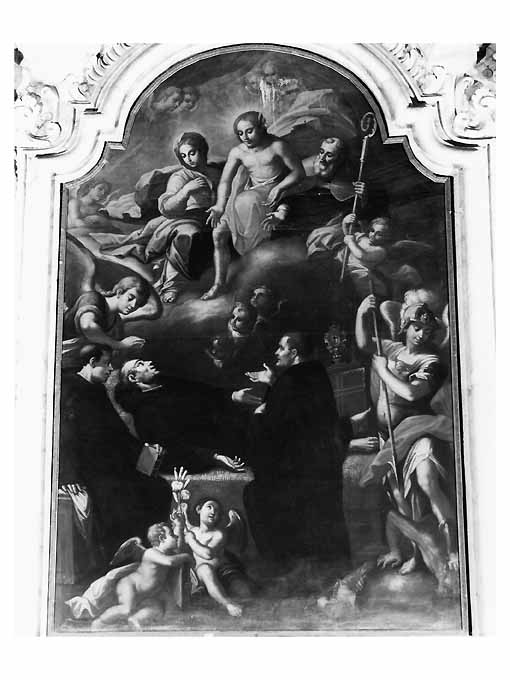 morte di San Nicola da Tolentino (dipinto) di Bianchi Diego Oronzo (metà sec. XVIII)